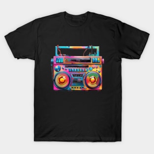 Retro Hip Hop Boombox T-Shirt